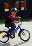 Isaks nya cykel.